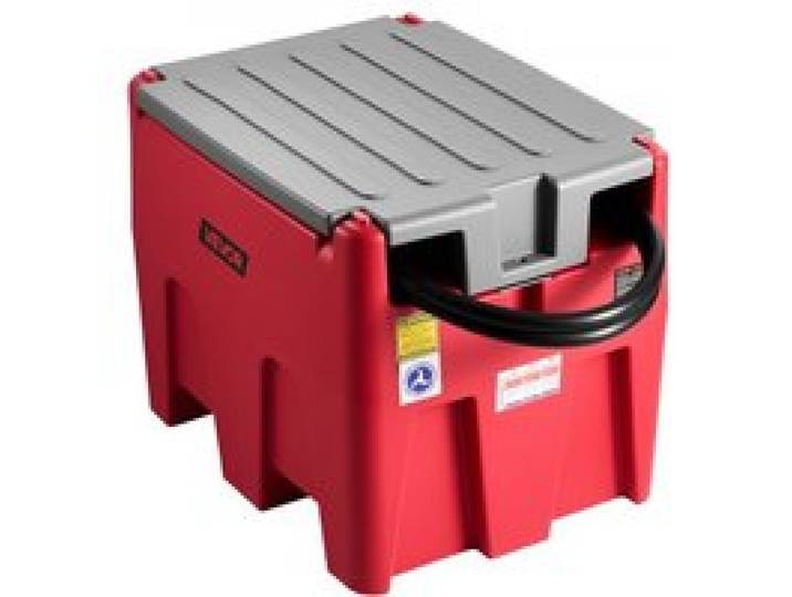 VEVOR Tragbarer Diesel-& Benzintank, 220 L, 45 L/min Durchflussrate, Dieselkraftstofftank mit 12 V Transferpumpe, 4 m Schlauch, automatische Betankungsdüse, Transfertank für Kraftstofftransport, Rot