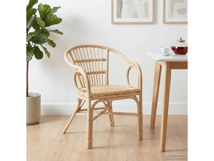 NLQMSU Stapelbarer Stuhl, Rattan, Natur, 58 x 60 x 81 cm Leichtes und langlebiges Rattan, belüftetes Design, Rückenunterstützung, feucht abwischbar