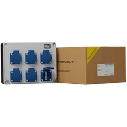Stromverteiler 6x230V FRED Baustromverteiler Mennekes Doktorvolt DV-2978-D