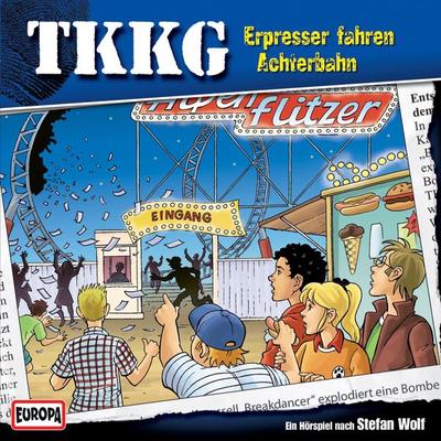 TKKG - Folge 156: Erpresser fahren Achterbahn - Andre Minninger,Stefan Wolf, Audio, 4064066627034