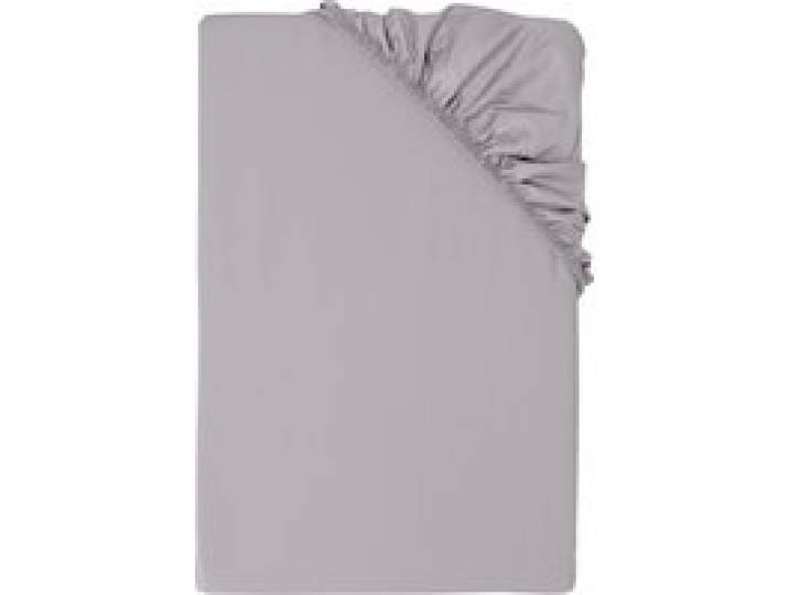 LIVARNO® Drap-housse de luxe en satin mélange coton-bambou 140-160x200x27cm (gris)