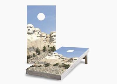 Skip's Garage Mount Rushmore Cornhole Boards