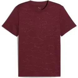 PUMA Herren Shirt M CLOUDSPUN EMBOSS TEE, Größe M in Rot Rot