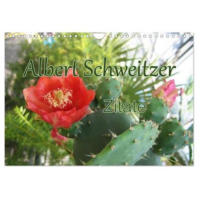 Albert Schweitzer Zitate (Wandkalender 2027 DIN A4 quer), CALVENDO Monatskalender