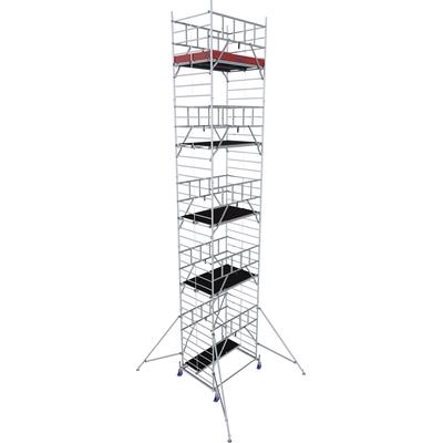 Fahrgerüst KRAUSE "ProTec XXL Breitaufbau", grau (aluminiumfarben), B:175cm H:1.050cm, Aluminium, Gerüste, Arbeitshöhe: 11,3 Meter