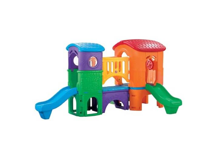 Step2 Clubhouse Climber Spielgerät aus Kunststoff mit 2 Rutschen