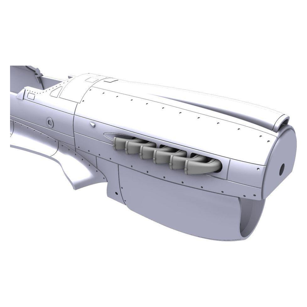 CMK P-40K/M/N Warhawk Late Type Fishtail Exhausts (Q72396)