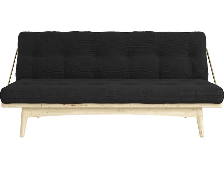 Schlafsofa KARUP DESIGN Folk , braun, B:190cm H:90cm T:130cm, 100% Polyester, Sofas, Schlafsofa, aus massiven Kiefernholz, inkl. Futonmatratze