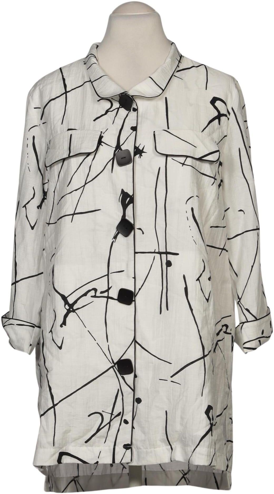Kriss Trading Sweden Damen Blazer, Mehrfarbig, Gr. M, Viskose / Leinen / Synthetik - Second Hand