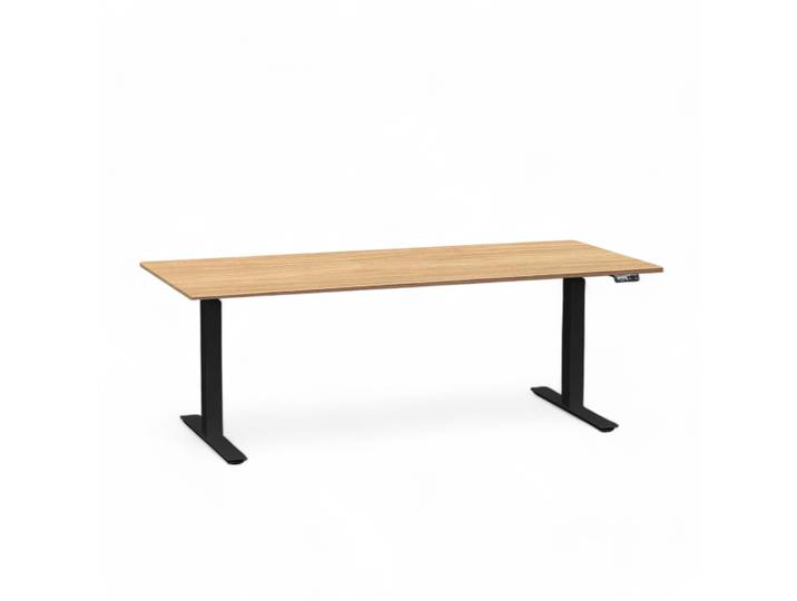 Ergonomischer Elektrisch höhenverstellbarer Schreibtisch Tradingzone Work Pro 180x80 cm, Nussbaum/Schwarz, Neu, Tisch - ideal fürs Homeoffice oder Büro