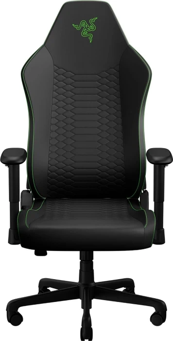 Razer Iskur V2 X NewGen Gaming-Stuhl, Lordosenstütze, CoolTouch-Polster, 152° Neigung - schwarz/grün