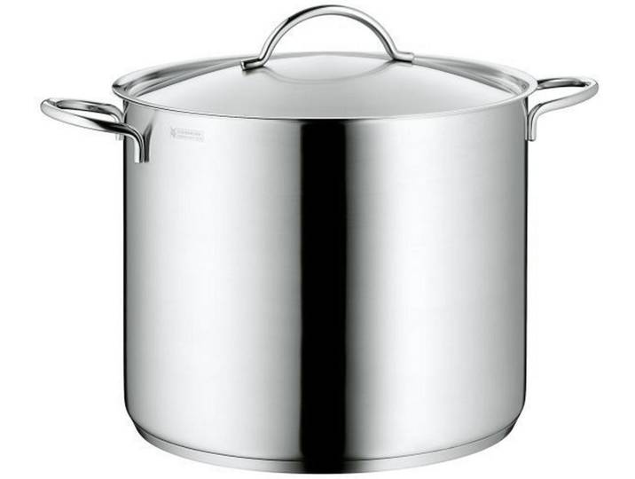 WMF Gemüsetopf Thrans Therm, Silberfarben, Metall, 14 l, backofengeeignet, breiter Schüttrand, geschmacksneutral, säurefest, Kochgeschirr, Töpfe, Kochtöpfe