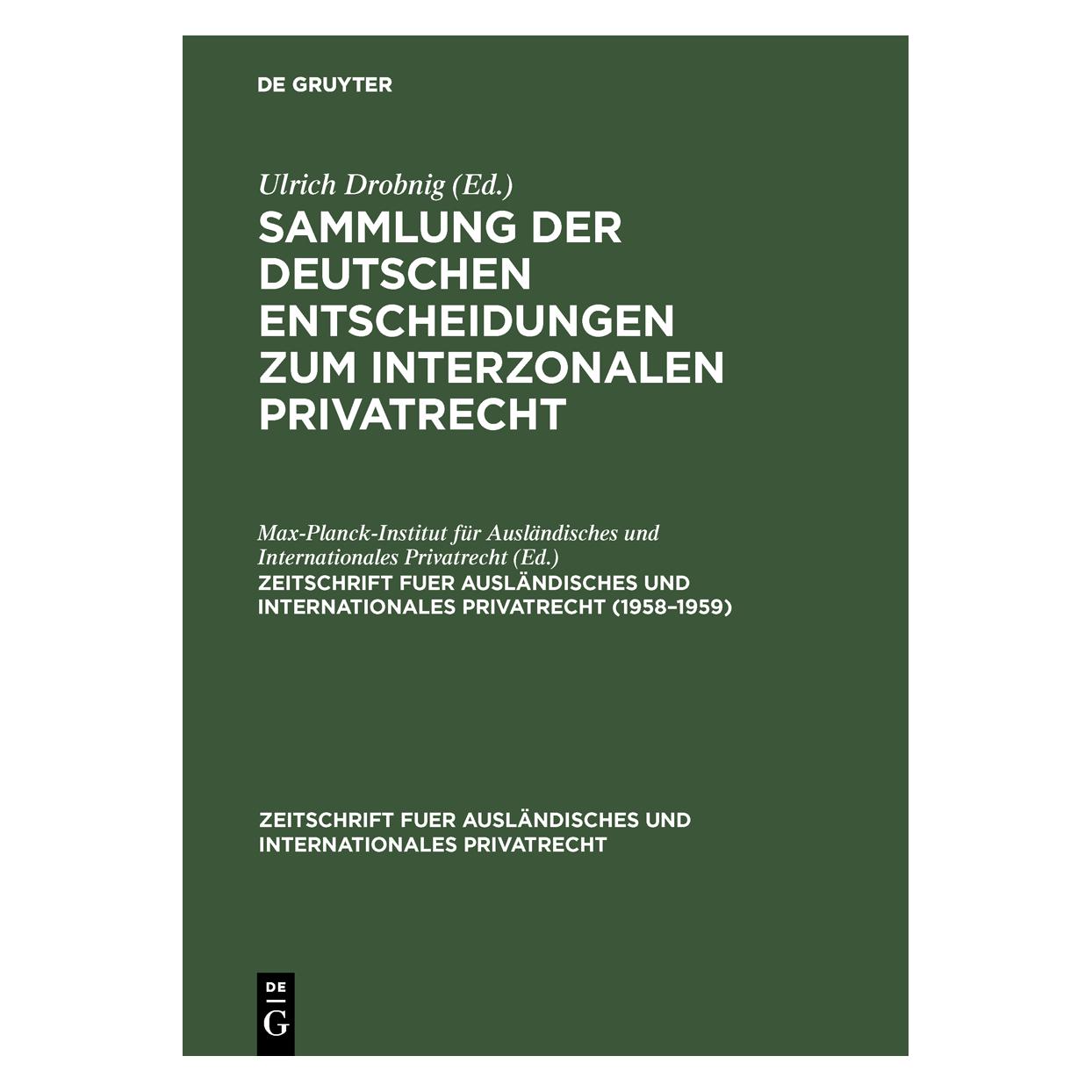 De Gruyter Sammlung der deutschen Entscheidungen z (Deutsch, Hardcover) (66769475)