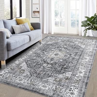 Garvee Oriental Distressed Bedroom Accent Rug
