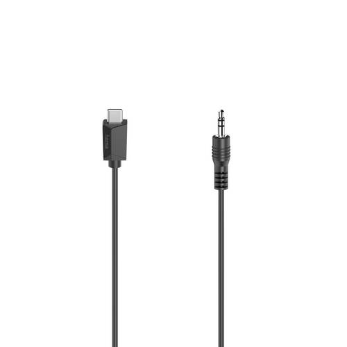 Hama USB 2.0 Adapter [1x Audio, stereo (3.5mm Klinke) - 1x USB-C Stecker] 0.75m