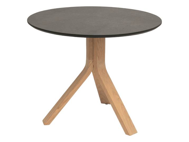 Stern Beistelltisch Freddie Ø 60 cm Teak mit Tischplatte