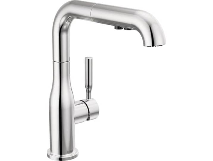 Delta Wasserhahn Almari Ausziehbare Küchenarmatur, Chrom Küchenarmaturen mit herausziehbarem Sprüher, Küchenspüle Wasserhahn, Wasserhahn für Küchenspüle mit Magnetdock, Chrom 16943-DST