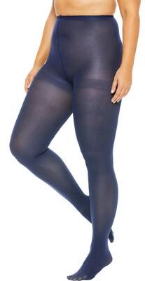 Plus Size Women's 2-Pack Opaque Tights by Comfort Choice in Navy (Size C/D)