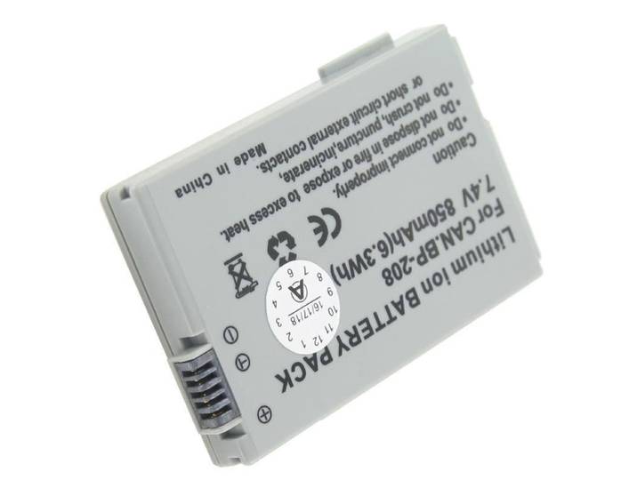 AccuCell BP-208 - Accu Li-ion 850mAh - Geschikt voor Canon DC40