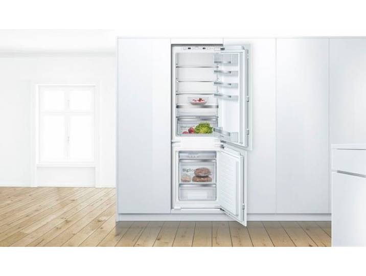 BOSCH Einbaukühlgefrierkombination 6 KIS86AFE0, 177,2 cm hoch, 55,8 cm breit, Lebensmittel bleiben länger frisch dank VitaFresh