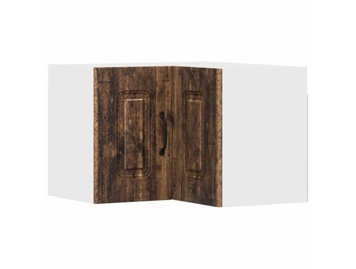 fsahslih Küchen Wand Eckschrank Holzwerkstoff Hängeschrank 57x57x40 cm Platzsparender Küchen-Eckschrank aus Holzwerkstoff mit 2 Türen und 2 Fächern für Ordnung in Küche und Essbereich.