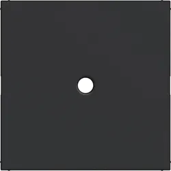 Hager WAF1048BM Zentralstück für Zugschalter/-taster, A.x/C.x, nachtschwarz matt