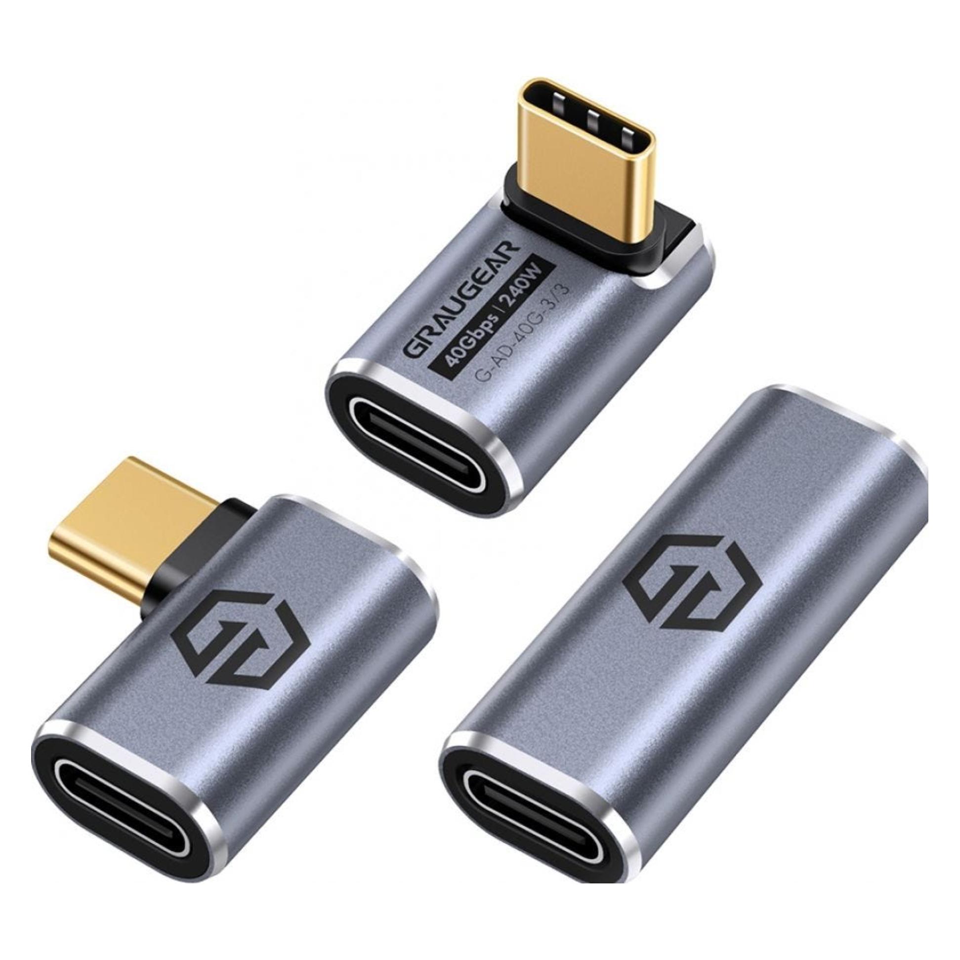 Graugear USB-C Adapter Aluminium (USB-C, USB-C) (G-AD-40G-3)