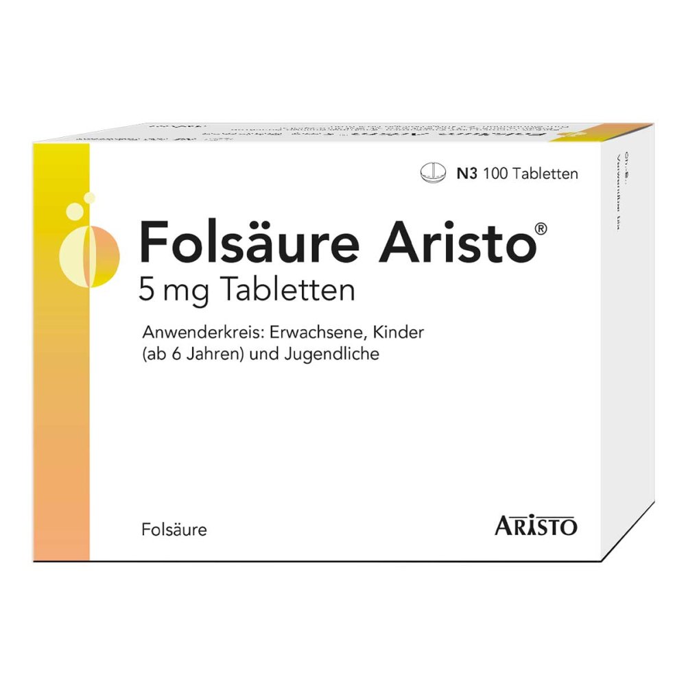 Aristo Pharma GmbH Folsäure Aristo 5 Mg Tabletten 17896874