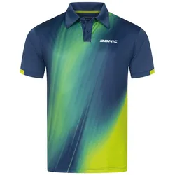 Donic Hemd Fire marine/lime L - L