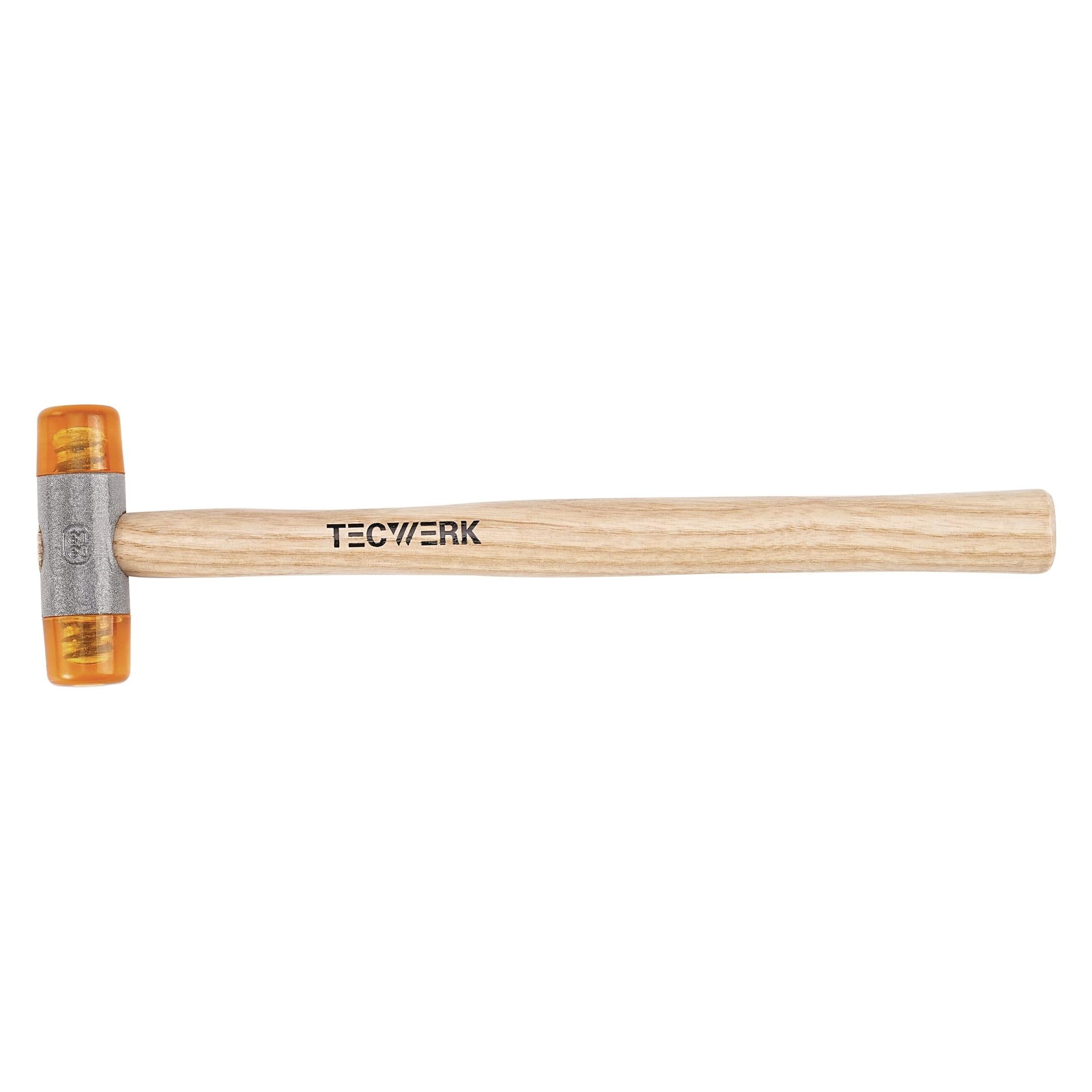 Tecwerk Plastikhammer Kopf-Ø 35 mm Kopflänge 103 mm Celluloseacetat Holz (400 g) (2000811533)