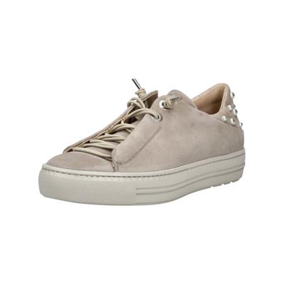 Sneaker PAUL GREEN "Paul Green Sneaker Veloursleder", Damen, Gr. 38,5, beige, Veloursleder, Schuhe Sneaker