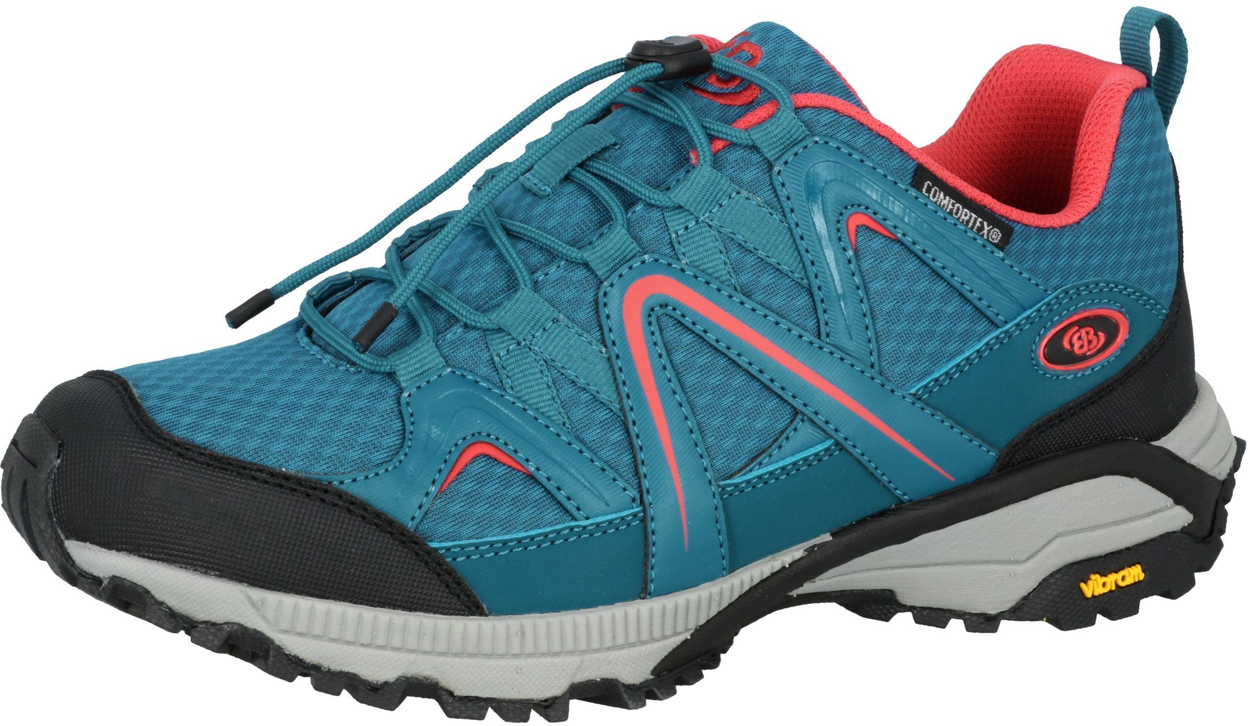 Outdoorschuh BRÜTTING "Outdoorschuh Largo", Damen, Gr. 43, blau, Synthetik, Schuhe Outdoorschuh
