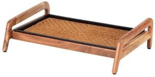 Jani Single-Tier Natural Stand 2-Pair Rubber Boot Tray