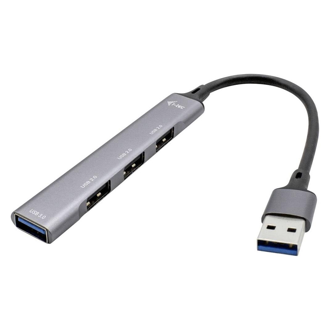 i-tec U3hubmetalmini4 (USB-A, 4 Ports) (U3HUBMETALMINI4)