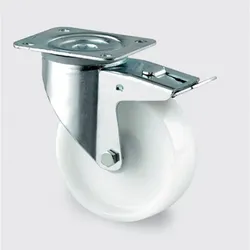 Polyamidrad TENTE, drehbar mit Bremse, 125 mm, Rollenlager