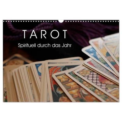 Tarot. Spirituell durch das Jahr (Wandkalender 2026 DIN A3 quer), CALVENDO Monatskalender