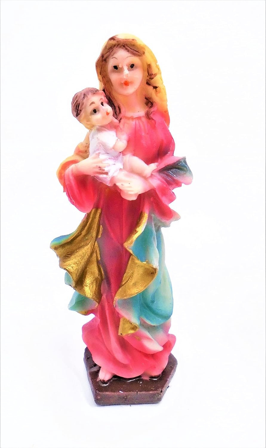 Standbeeld Maagd Maria 13 cm - Religieus beeld voor verzamelaars - Vemera