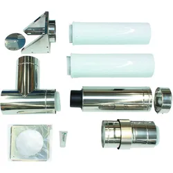 Basis-Anschluss-Set 110/160 mm PP an der Fassade konz.