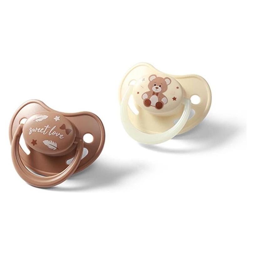 Babyono Anatomische Silikonschnuller (2x, 0 - 6 Monate) (62106899)