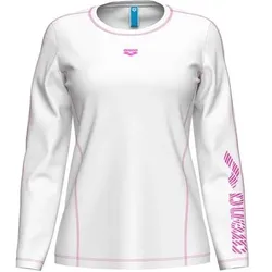 ARENA Damen Shirt W L/S SWIM SHIRT, Größe L in Weiß Weiß