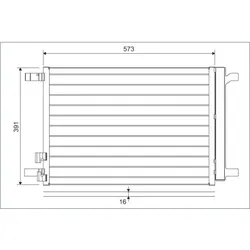 Kondensator Klimaanlage VALEO 822635 für Audi A3 Limousine Sportback