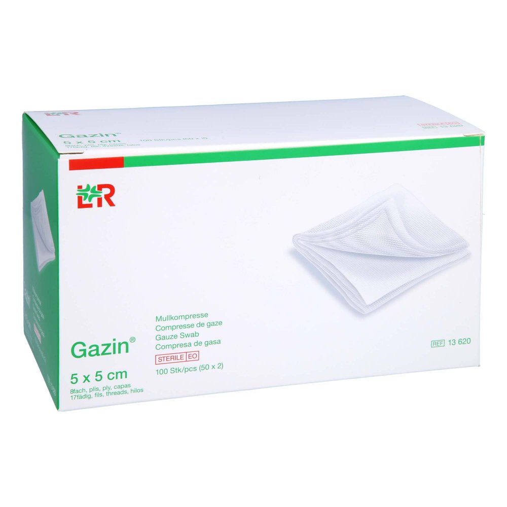 1001 Artikel Medical GmbH Gazin Mullkomp.5x5 cm steril 8fach 14444189