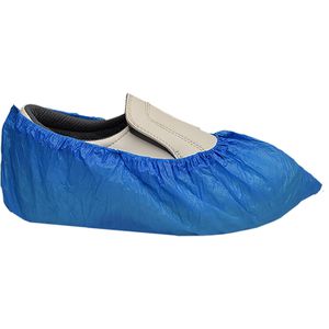 NITRAS-MEDICAL Überschuhe 4220, CPE, Einweg, wasserabweisend, blau, 100 Stück