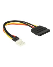 Delock Netzteil 4-Pin-Mini-Stromversorgungsstecker M bis SATA Leistung M 15 cm (83918)