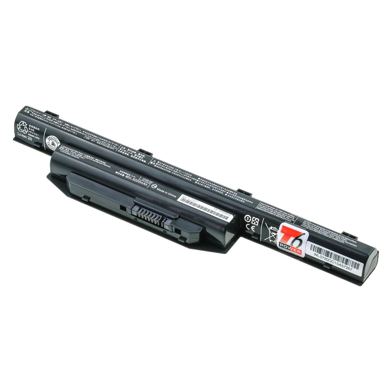 T6 Power Baterie Fujitsu LifeBook A555,,, 6cell (6 Zellen, 5200 mAh) (NBFS0094)