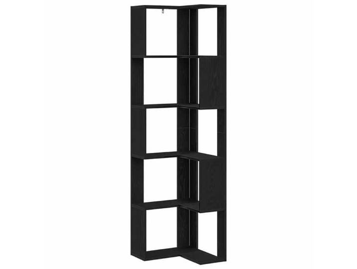 Remise Étagère à domicile - Noir - Bibliothèque 5 niveaux - 50x50x179cm - Chêne noir_mhf31t