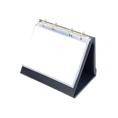 Stab-in Tisch-Flipchart Rillstab A5 Querformat schwarz 10 hüllen, RI93155