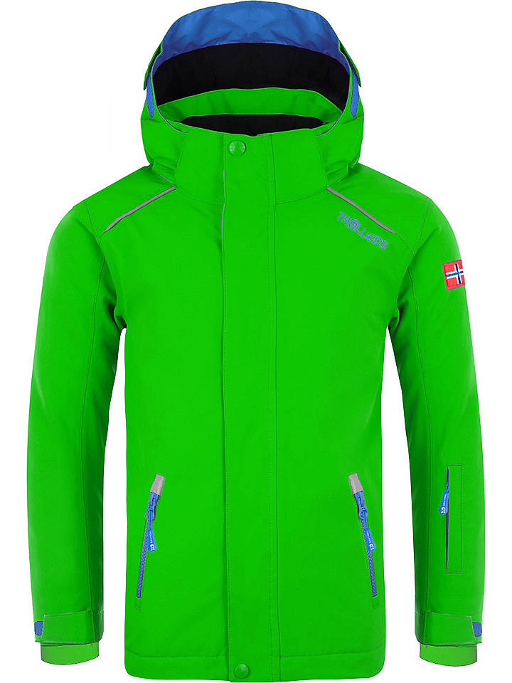 Trollkids Ski-/ Snowboardjacke "Holmenkollen Pro" in Grün - 98