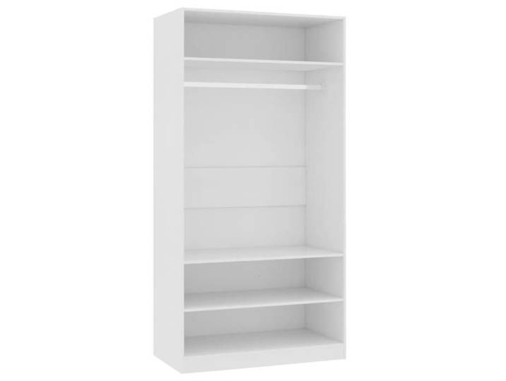 Garde-robe - VIDAXL - 800225 - Blanc - 100x50x200 cm - 2 portes