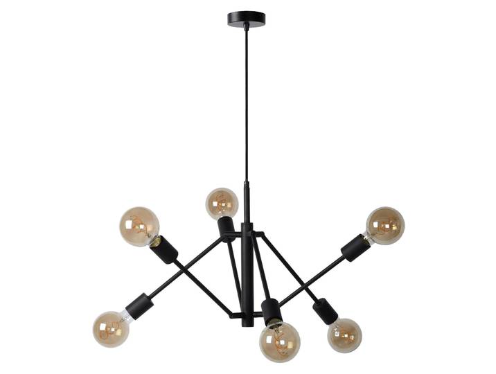 Hängeleuchte modern 6-flammig 50x50 cm höhenverstellbar dimmbar flexible Lichtpunkte
